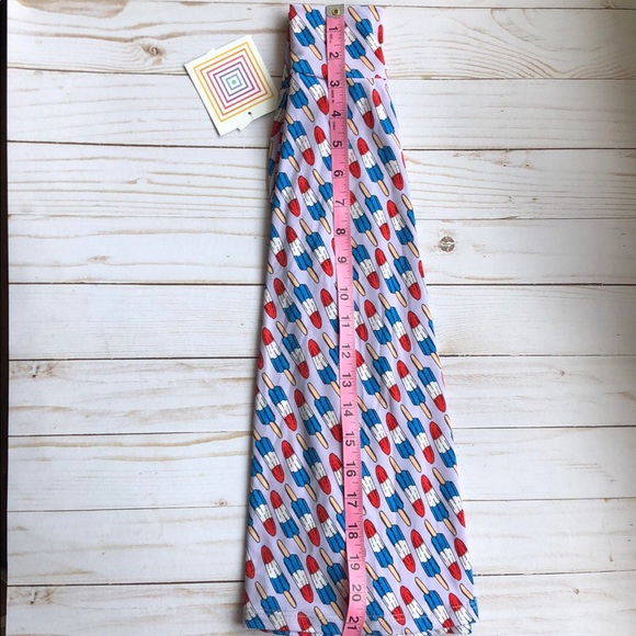 Kids Azure skirt- LuLaRoe❤️popsicle print💙 💕 - Picture 2 of 4